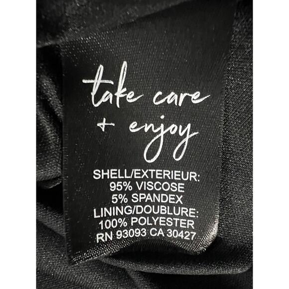 NIC+ZOE COMPAN WOMENS XLARGE MIDNIGHT SHIBORI TWIST FRONT SHEATH DRESS BLACK NEW - Picture 12 of 14